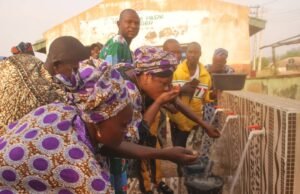 Water Project: Sharafadeen Alli Donates, Commissions Borehole In Lanlate • Community Appreciates Senator For Goodwill