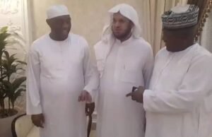 PHOTO: Saudi Imam Prays For Nigeria As Senator Akintunde, 18 Others Pay Condolence Visit