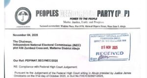 JUST IN: PDP Suspends Proposed Ibadan Convention (VIEW LETTER)