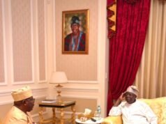 PHOTOS: Oyo South Senator On Courtesy Call To President Tinubu