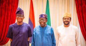 PHOTO: Oyo South Senatorial Aspirant, Kola-Daisi Meets Tinubu