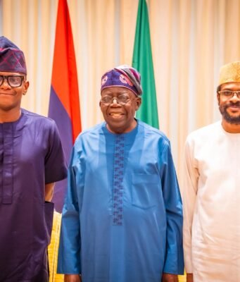 PHOTO: Oyo South Senatorial Aspirant, Kola-Daisi Meets Tinubu