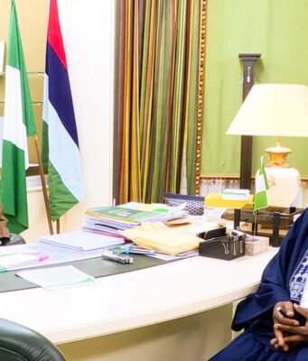 PHOTOS: Tinubu Hosts Ex-senator Adeseun